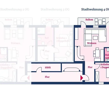 Stadtwohnung 4 Apartment