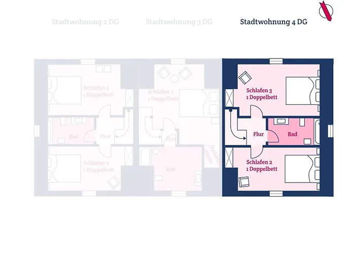 Stadtwohnung 4 Wyk auf Föhr